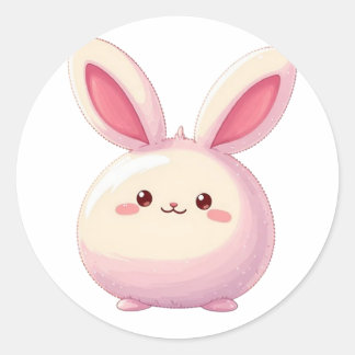 Bullet Journaling Series19 - Cute Rabbit 1 Classic Round Sticker