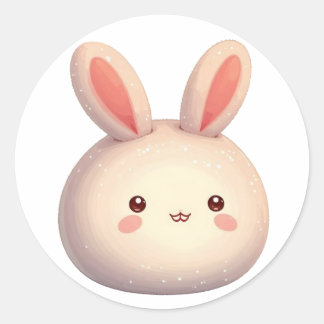 Bullet Journaling Series20 - Cute Rabbit 2 Classic Round Sticker