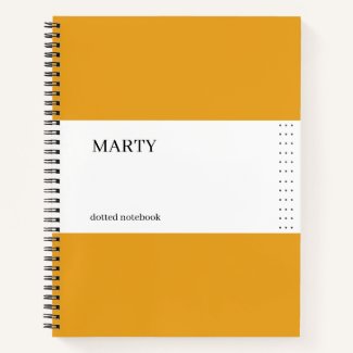 Bullet Marigold Notebook with Monogram