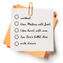 Bullet Point Check List Rubber Stamp