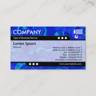 Bullet Train - Blue Facets Business Card