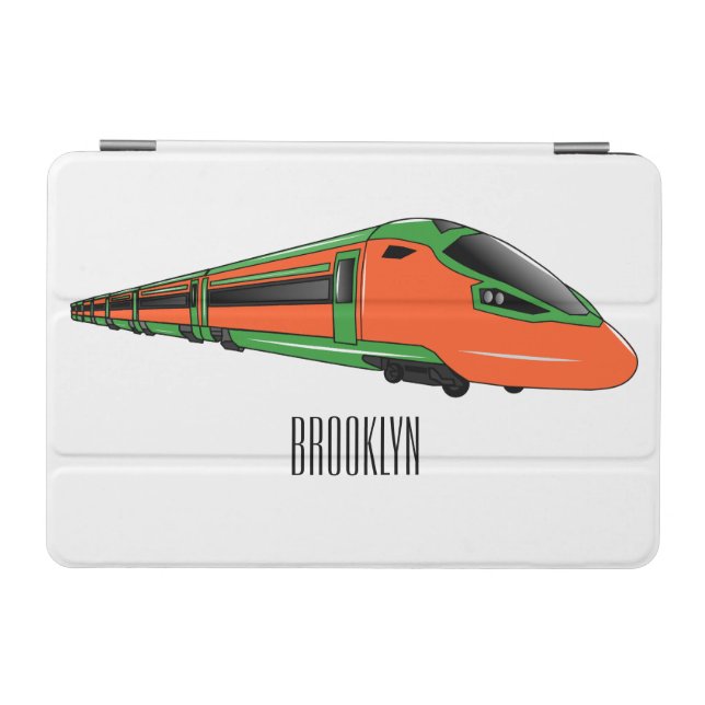 Bullet train cartoon illustration iPad mini cover (Horizontal)