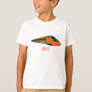 Bullet train cartoon illustration T-Shirt