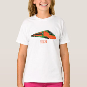 Bullet train cartoon illustration T-Shirt