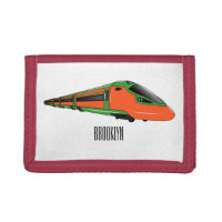 Bullet train cartoon illustration