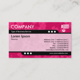 Bullet Train - Flower Texture - Crimson Business Card