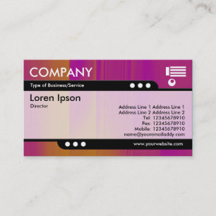Bullet Train - Magenta and Orange Tex Business Card