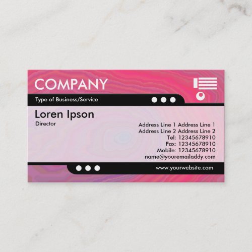 Bullet Train _ Red Marbleing Business Card