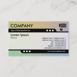 Bullet Train - Soft Gradients Business Card