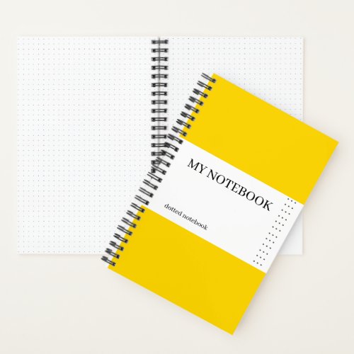 Bullet Yellow Minimalist Notebook