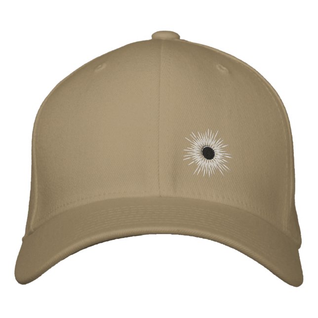 bullethole embroidered baseball hat (Front)