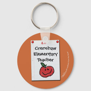 Bulletin Board Note for Elementary Teacher Keychain