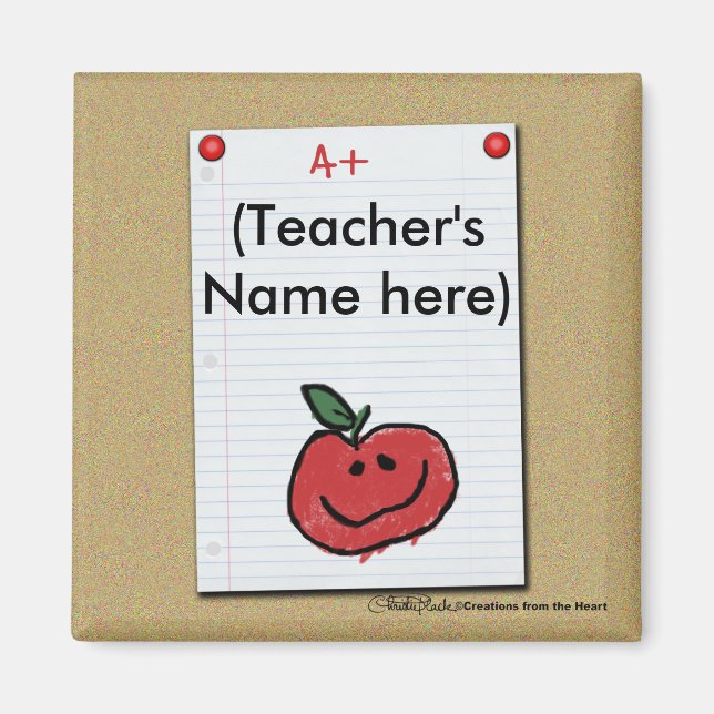 Bulletin Board Note for Elementary Teacher Magnet (Front)