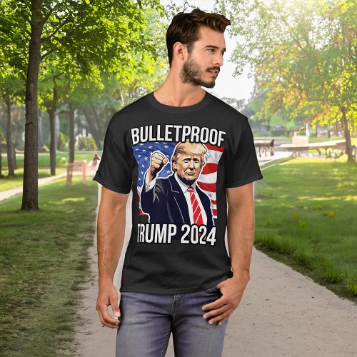 Bulletproof Pro Donald Trump 2024 Election USA T_Shirt