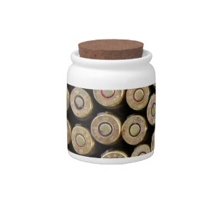 Bullets, ammunition candy jar