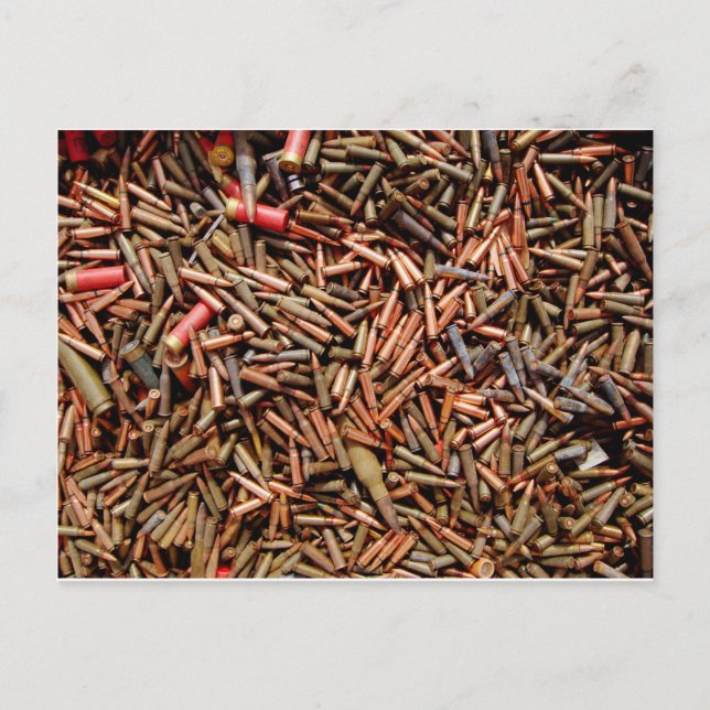 Bullets, ammunition postcard (Front)