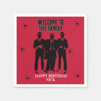 Bullets and Gangsters Party Napkins