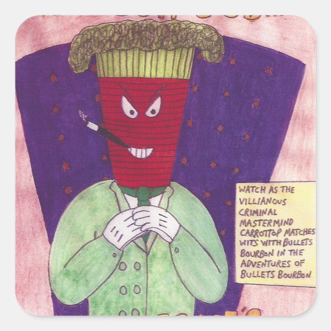 Bullets Bourbon Carrottop Stickers (Front)