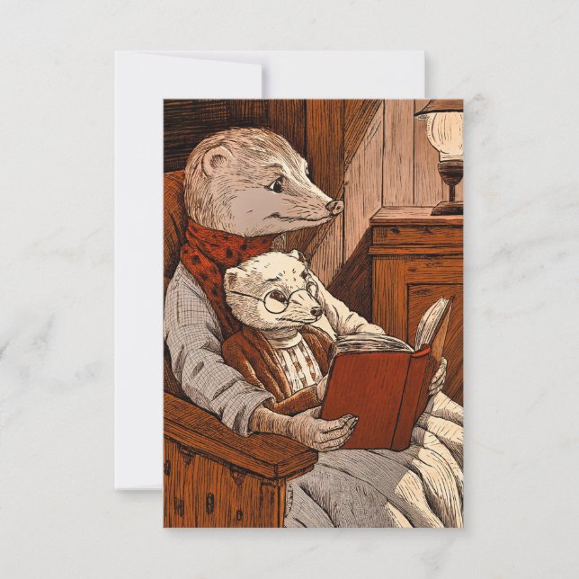 Bullets reading a book card (Front)