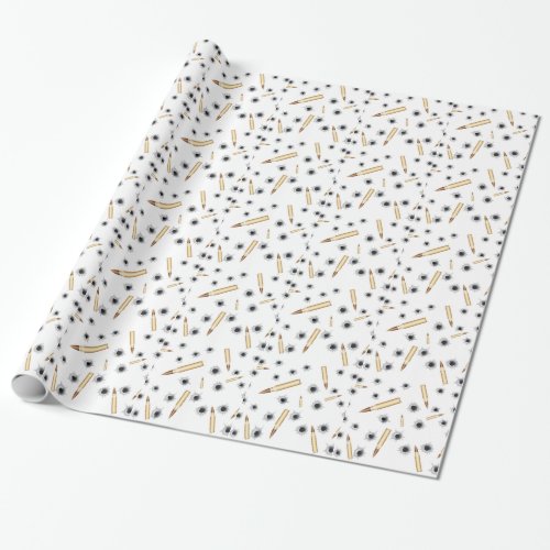 BULLETSNBULLETHOLESpng Wrapping Paper