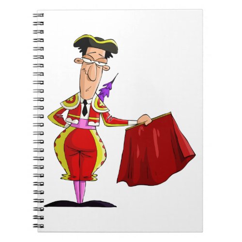Bullfighter And Red Cape Notebook