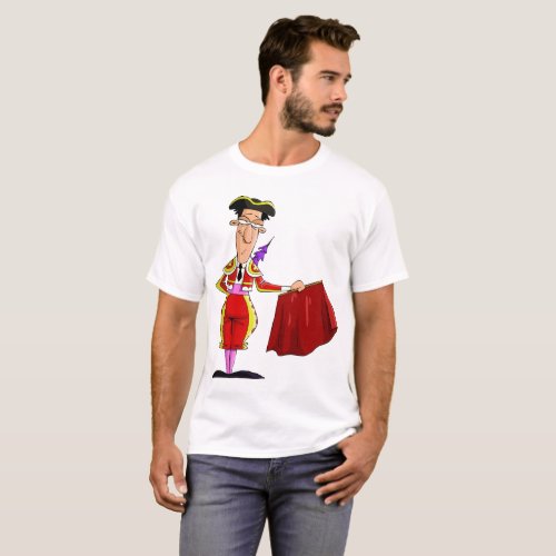 Bullfighter And Red Cape T_Shirt