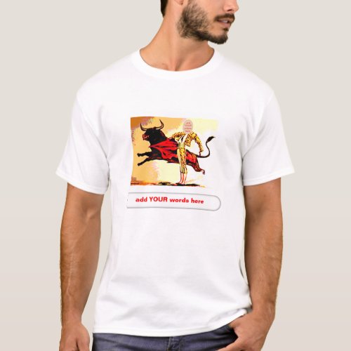 Bullfighter Carnival Cutout T_Shirt