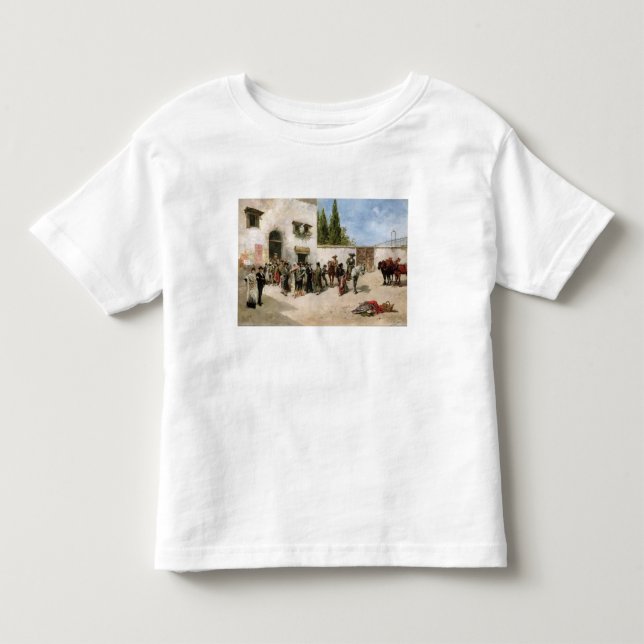 Bullfighters preparing for the Fight (oil on panel Toddler T-shirt (Front)
