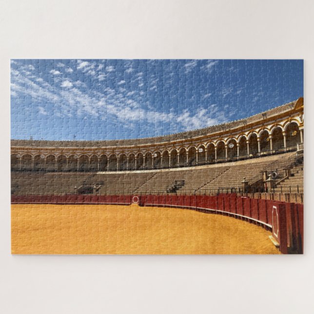 Bullfighting Ring in Seville, Spain--Jigsaw Puzzle (Horizontal)