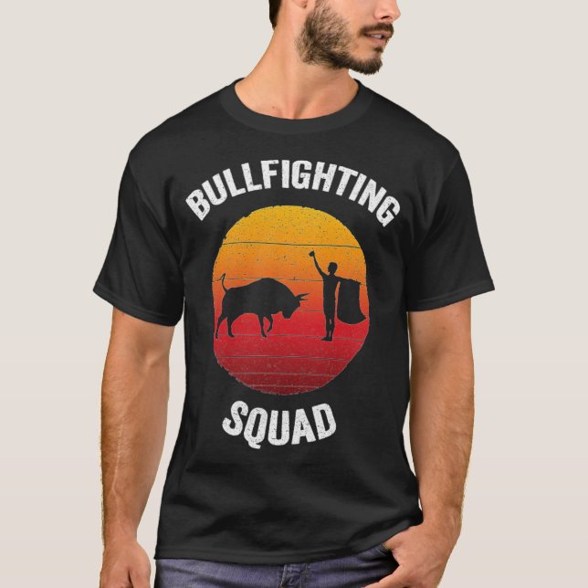 Bullfighting Squad Vintage Spanish Bullfight anima T-Shirt (Front)
