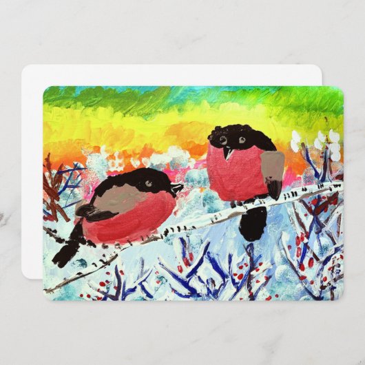 Bullfinch Birds (Front/Back)