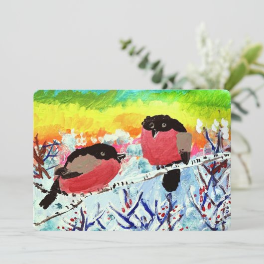 Bullfinch Birds (Standing Front)