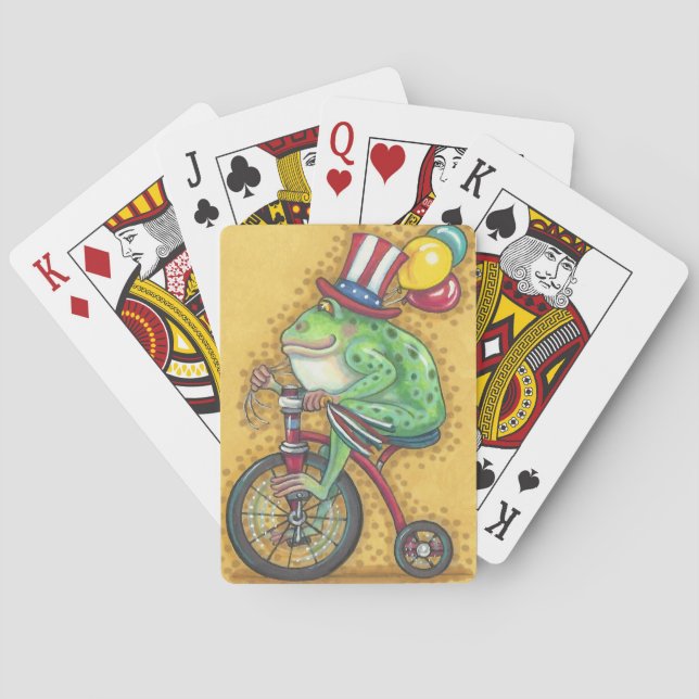 BULLFROG, AMERICANA FROG BICYCLE PLAYING CARDS (Back)