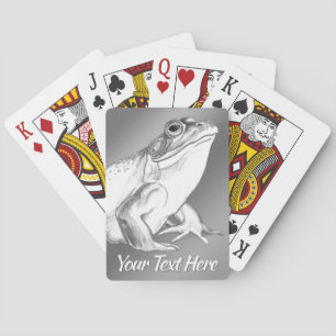 Bullfrog Cards Personalized Frog Art Playing Cards