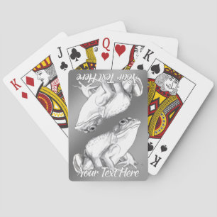 Bullfrog Cards Personalized Frog Art Playing Cards