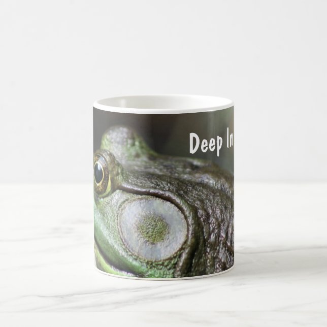 Bullfrog Deep In Thought Funny Coffee Mug (Center)