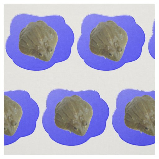 Bullfrog in Pond Patterned Craft Fabric