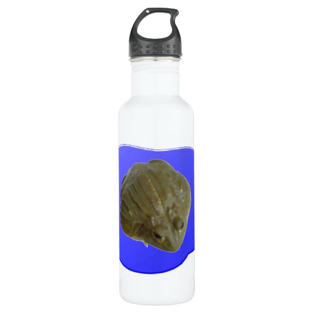 Bullfrog in Pond Water Bottle (Front)