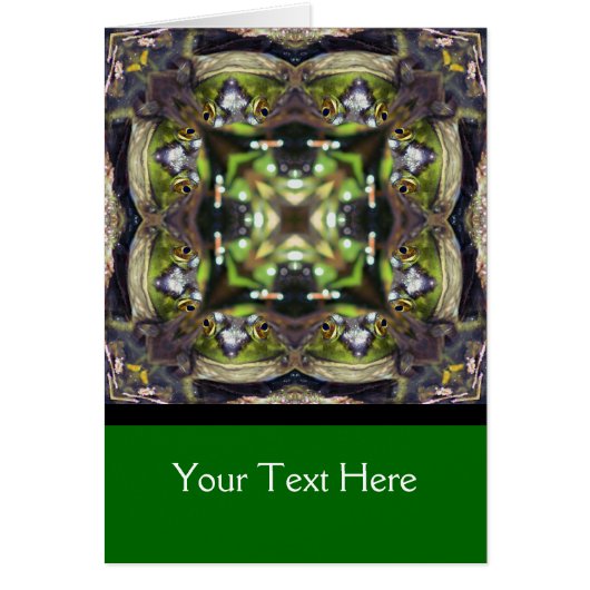 Bullfrog Kaleidoscope Nature Photo Card (Front)