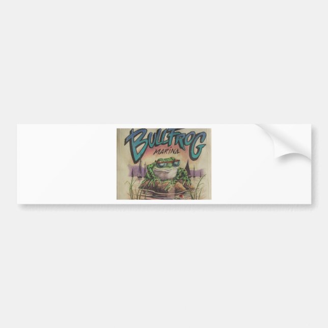 Bullfrog Marina Bumper Sticker (Front)