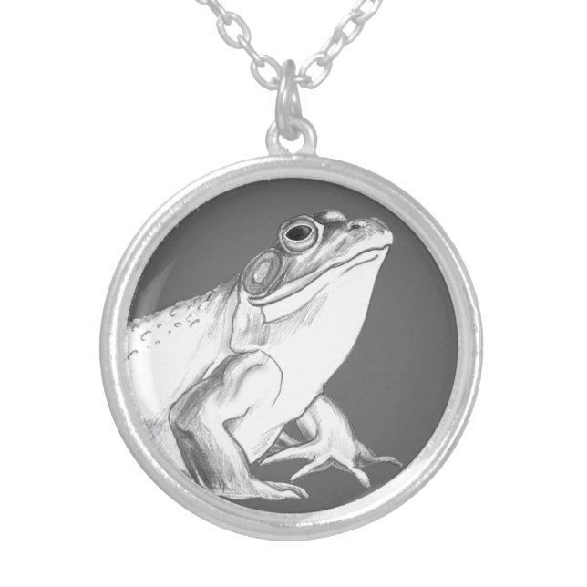 Bullfrog Necklace Frog Art Jewelry & Gifts (Front)