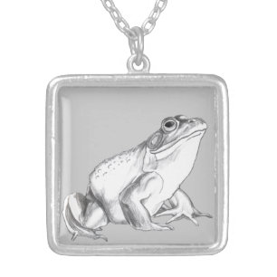 Bullfrog Necklace Frog Art Jewelry & Gifts