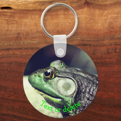 Bullfrog Thoughts Nature Personalized Keychain