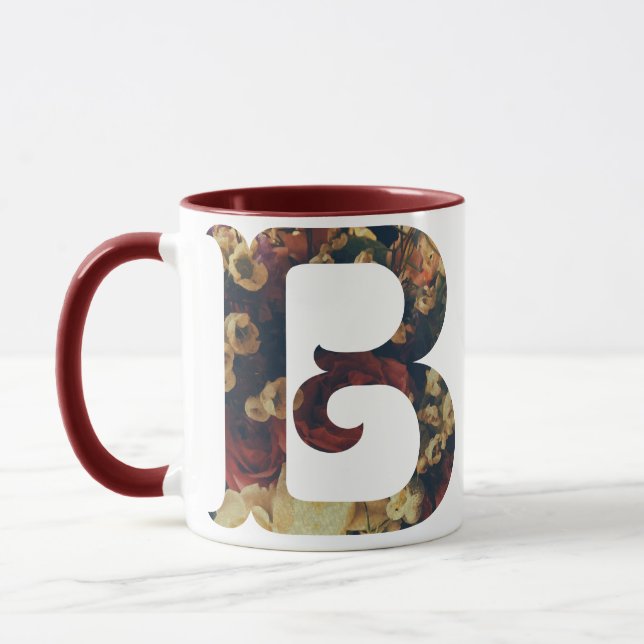 BULLHAWK -B- vintage roses Mug (Left)
