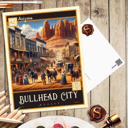 Bullhead City Arizona  Vintage Postcard