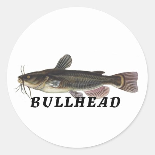 Bullhead Classic Round Sticker
