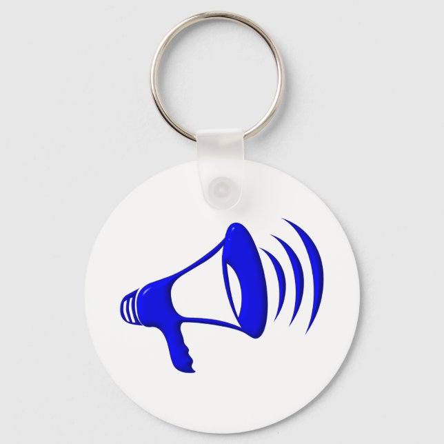 Bullhorn - Add your own words Keychain (Front)