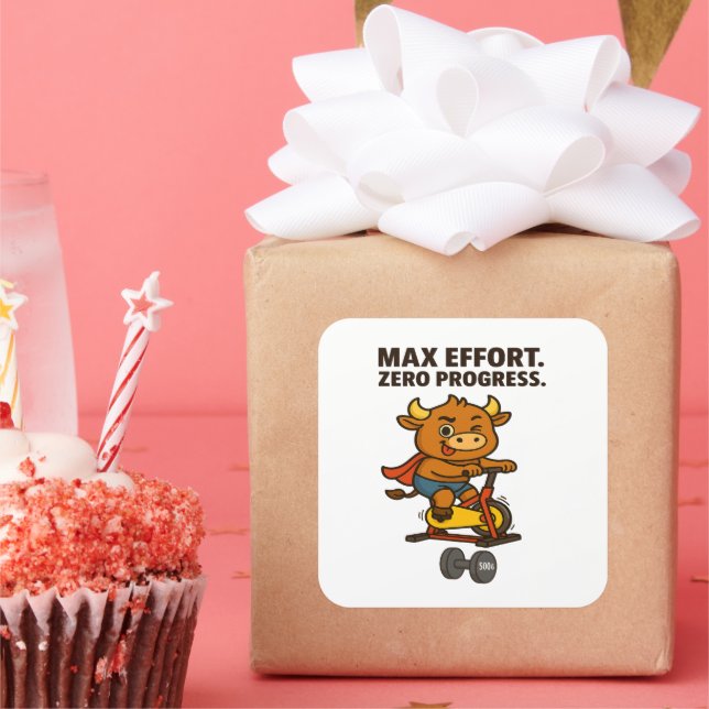 Bullio Gym Humor Sticker – Workout Gag Gift (Party)