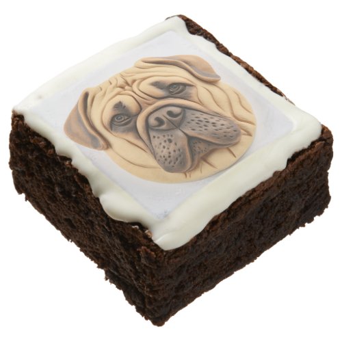 Bullmastiff 3D Inspired Brownie