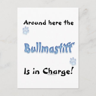Bullmastiff Charge Postcard